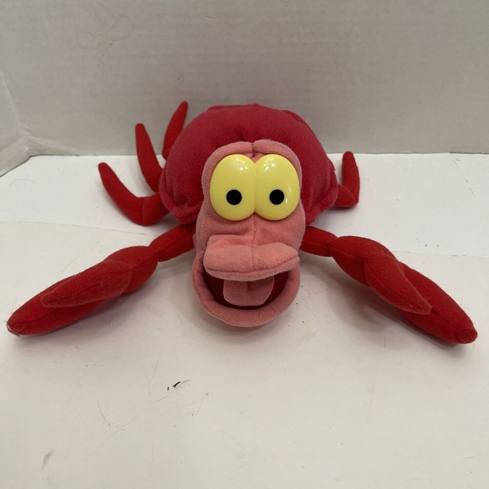 Vintage Disney Applause The Little Mermaid Sebastian The Crab 10" Inch Plush
